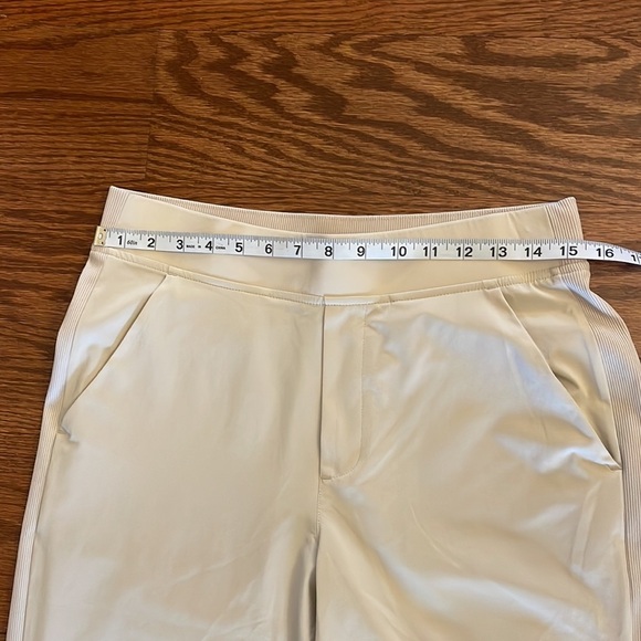 ATHLETA women’s BROOKLYN Ankle pant cream color lightweight slim leg / stretch 8 - Picture 10 of 15
